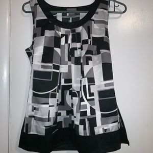 ann taylor flow shirt with unique pattern